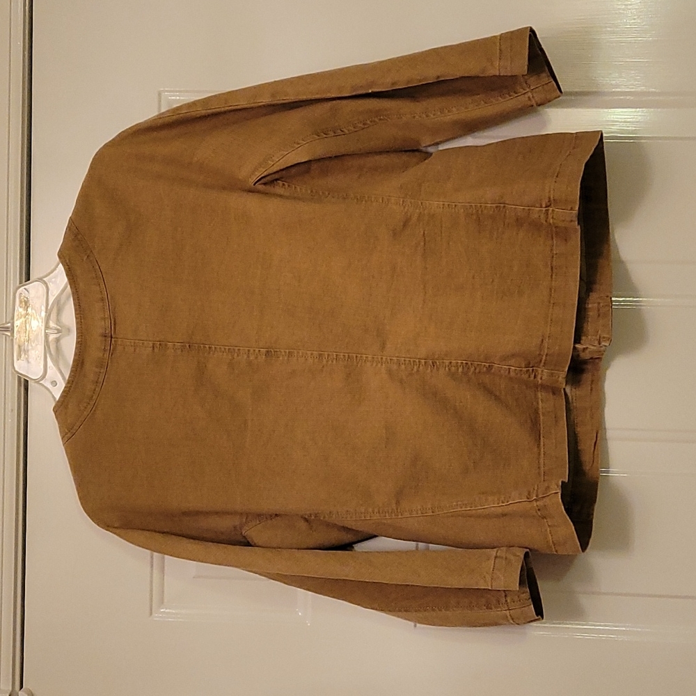 Ruby Rd Brown Denim Jacket 12 Beaded - Picture 6 of 7